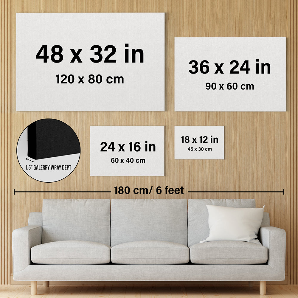 Custom Song Lyrics, Upload Photo, Customizable Song Name And Text Canvas Wall Art