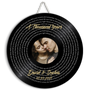 Custom Song Lyrics, Customizable Text And Photo, Round Wood Sign