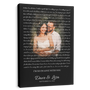 Custom Song Lyrics, Upload Photo, Canvas Wall Art, Gift For Wedding