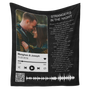 Custom Spotify with Photo, Song Lyrics Blanket