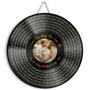 Custom Song Lyrics, Vinyl Record Art, Upload Photo, Customizable Song Name And Text Round Wood Sign