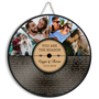 Custom Round Sign, Customizable Song Lyrics, Photo And Text, Half Vinyl Record