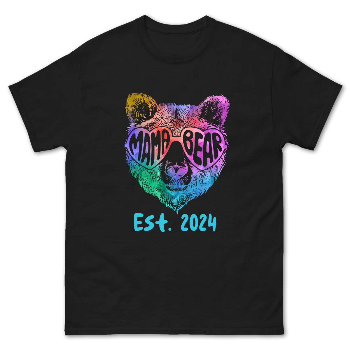 Personalized Neon Mama Bear Design Shirt