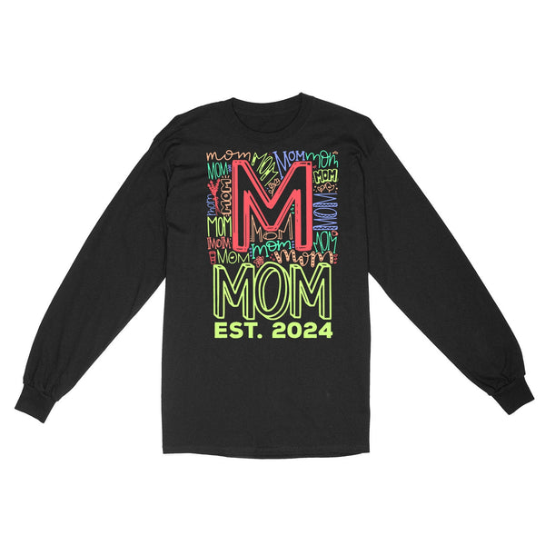Personalized Mom Shirt Colorful Design