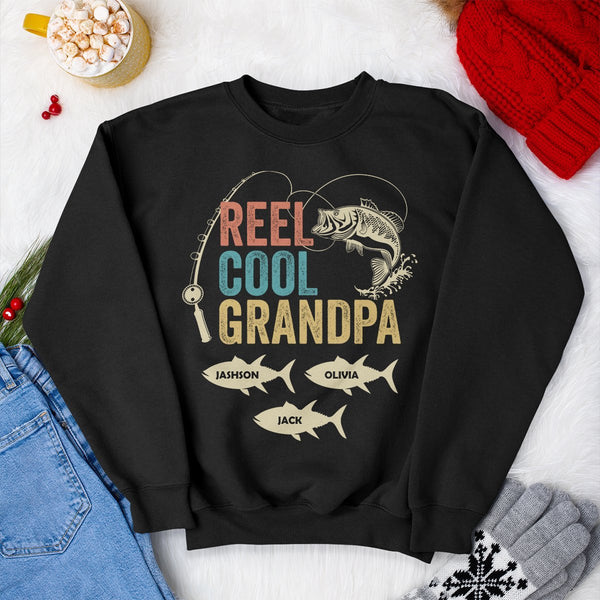 Reel Cool Grandpa Personalized Shirt