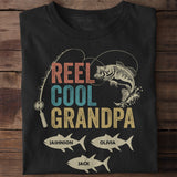 Reel Cool Grandpa Personalized Shirt